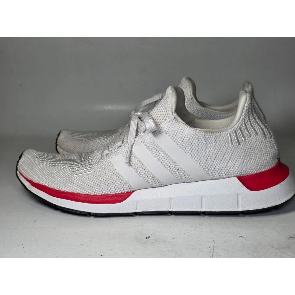 Adidas Swift Run Men's Sneakers Size 12 White Red Athletic Casual Running Shoes